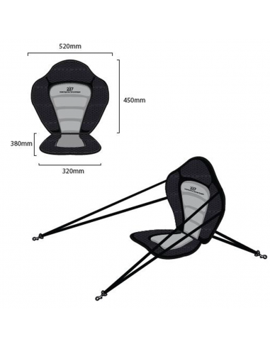 Tilbehør SUP Sæde Aquahybrid Seat - 2117 of Sweden 299,00 kr.
