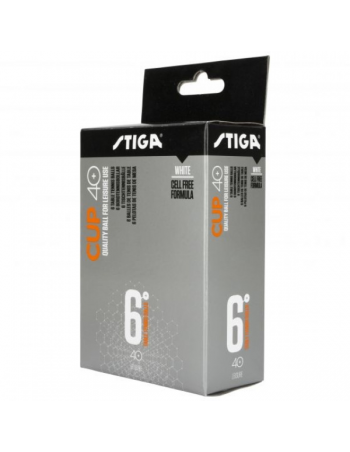 Bordtennis bolde Stiga Cup Bordtennisbolde - 6 pak 59,00 kr.