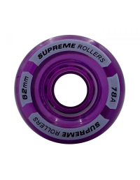 Hjul Supreme Rollers Quad Wheels 62mm/78A Purple 4-Pack 149,00 kr.
