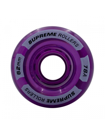 Hjul Supreme Rollers Quad Wheels 62mm/78A Purple 4-Pack 149,00 kr.