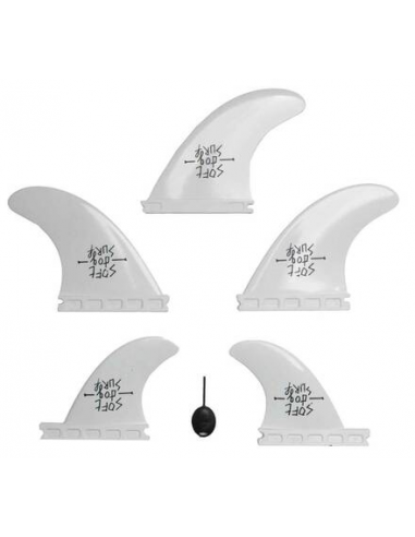 Tilbehør Softdog Futures Soft Top Fin - 5 stk 409,00 kr.