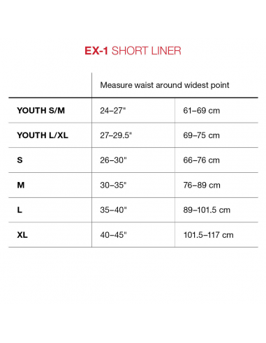 Crash pants G-Form EX-1 Short Liner Compression Beskyttelses Shorts 749,00 kr.