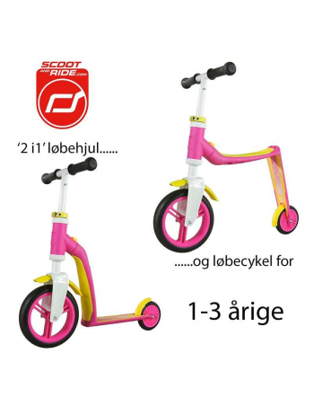 Børn Scoot & Ride Highway Baby 2 i 1 Løbehjul og løbecykel 1-3 år 299,00 kr.