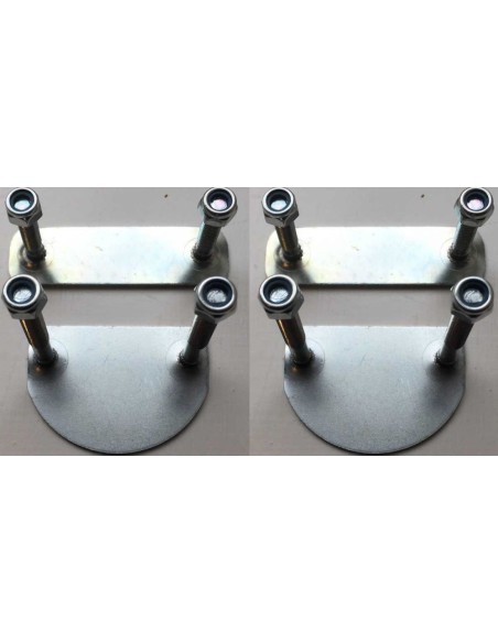 Playmaker Mounting Plate Supreme Rollers Turbo 33 Alu - Komplet Sæt