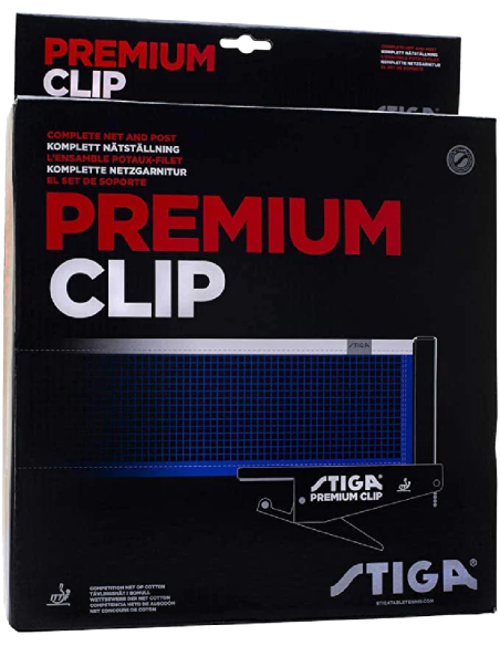 STIGA PREMIUM CLIP Bordtennis Net ITTF Godkendt