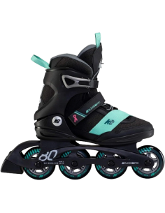 K2 Alexis 80 PRO Dame Inliners - Sort/Turkis