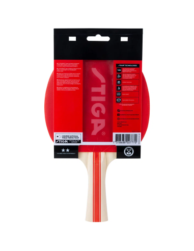 Stiga REACT 2-Star Bordtennisbat - 2 Stjerner