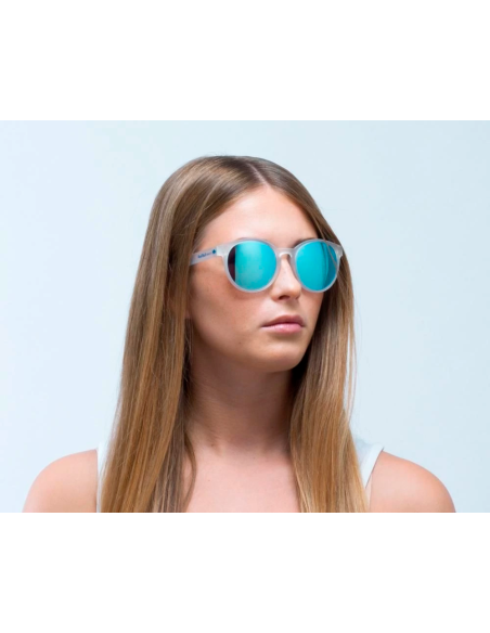 Red Bull Spect Eyewear Solbrille - Lace-005p x'tal Clear/smoke With Ice Blue Mirror POL