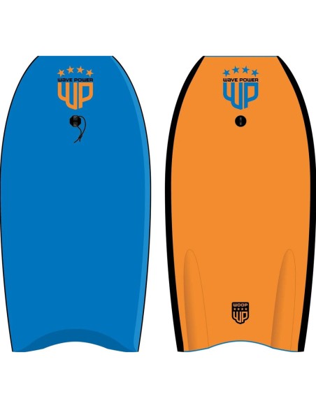 Wave Power 37" Woop Boogie Eps Bodyboard Inkl. Leash - Blue / Tangerine