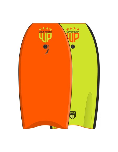 Wave Power 37" Woop Boogie Eps Bodyboard Inkl. Leash - Orange / Lime