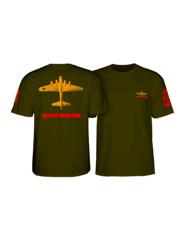 Bones Brigade Bomber T-Shirt - Military Green