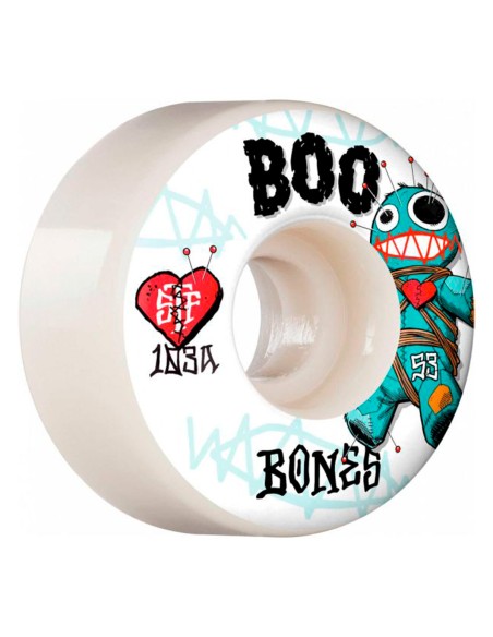 Bones Wheels PRO STF Skateboard Hjul Boo Voodoo V4 Wide 103A 4-pak