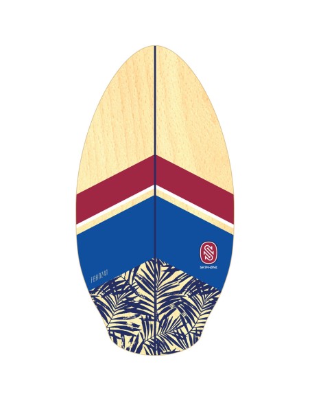 SKIM ONE FERNZ 41 Wood Skimboard - Royal / Burgundy