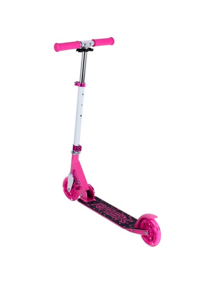 RASK 120 mm Pink Løbehjul med LYS i hjulene - 349,00 DKK