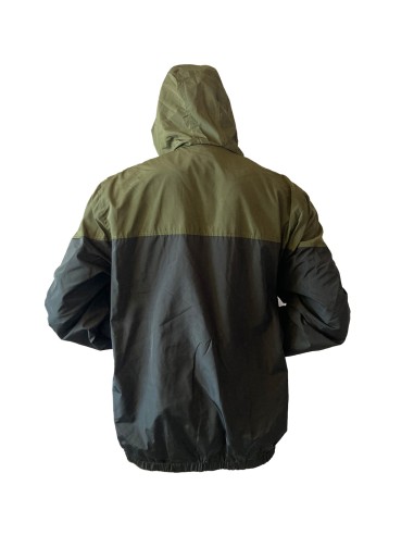 COLD Color Block Hybrid Jakke - Sort / Armygrøn