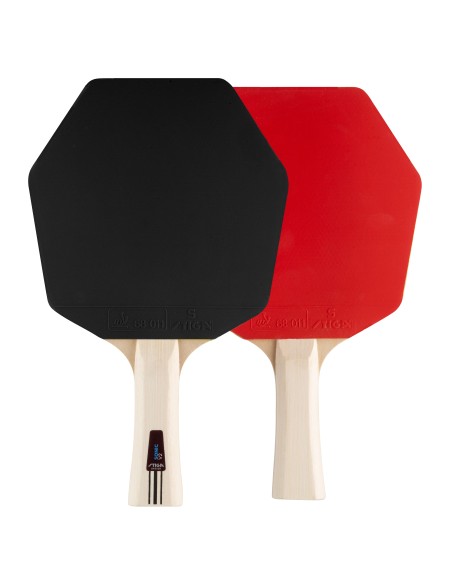 STIGA SET SONIC V2 Cybershape 2 Stk Bordtennis Bat + 3 Bolde