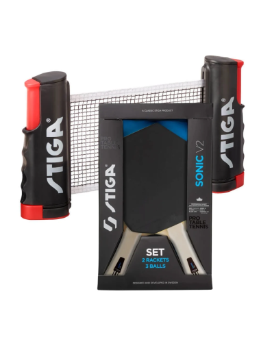 STIGA SET SONIC V2 Anywhere 2 Stk Bordtennis...