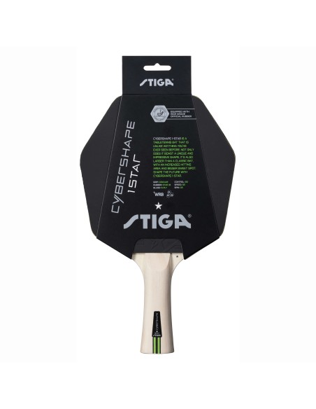 Stiga Cybershape 1-Star Bordtennisbat - 1 Stjerner