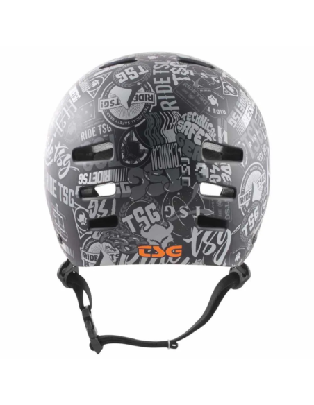 TSG Evolution Skate Hjelm - Graphic Design Stickerbomb