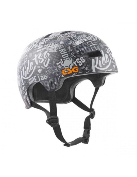 TSG Evolution Skate Hjelm - Graphic Design Stickerbomb