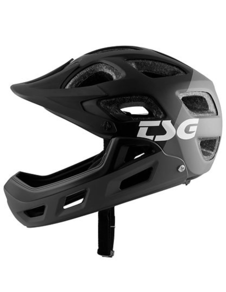 TSG Seek Flow Fullface Mountain/BMX Hjelm - Graphic Grå/Sort