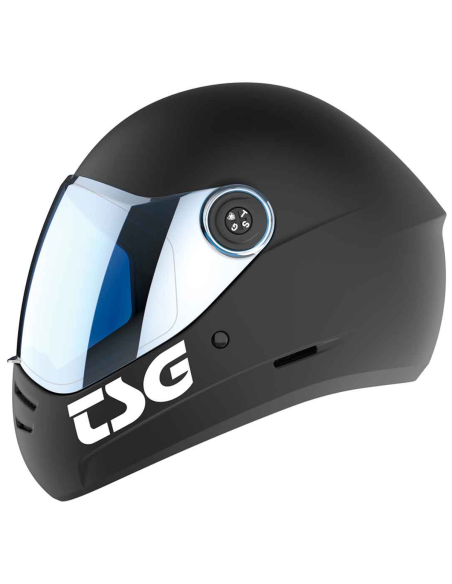 TSG Pass 2.0 Downhill Hjelm + Bonus Visor - Mat Sort