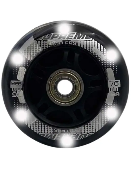 Supreme Rollers Inliner Hjul med LED Lys - 4 stk pakke