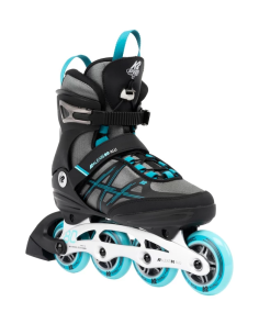 K2 Alexis 80 Alu Dame Inliners - Sort / Turkis