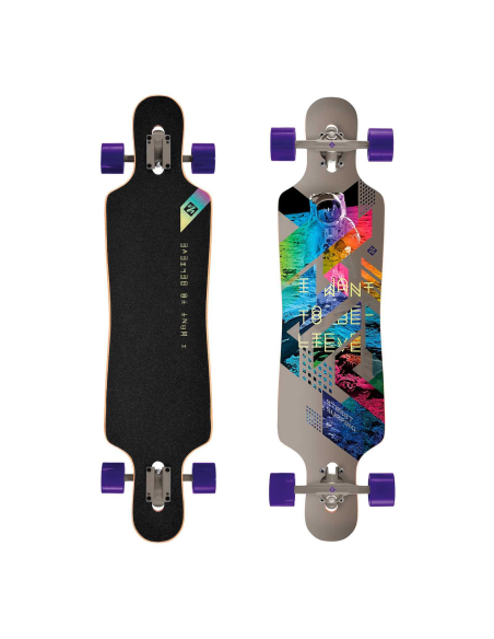 Streetsurfing Drop 39 Longboard 'I Want To Believe'