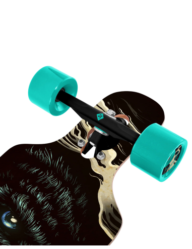 Streetsurfing Drop 39 Longboard Wolf
