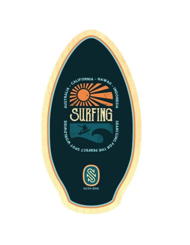 SKIM ONE WORLDWIDE 37 Wood Skimboard - Navy
