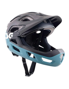 TSG Seek Flow Fullface Mountain/BMX Hjelm - Graphic Blå/Sort