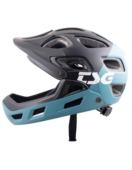 TSG Seek Flow Fullface Mountain/BMX Hjelm - Graphic Blå/Sort