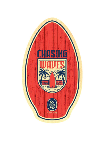 SKIM ONE CHASING 35 WOOD RED - 90cm Skimboard